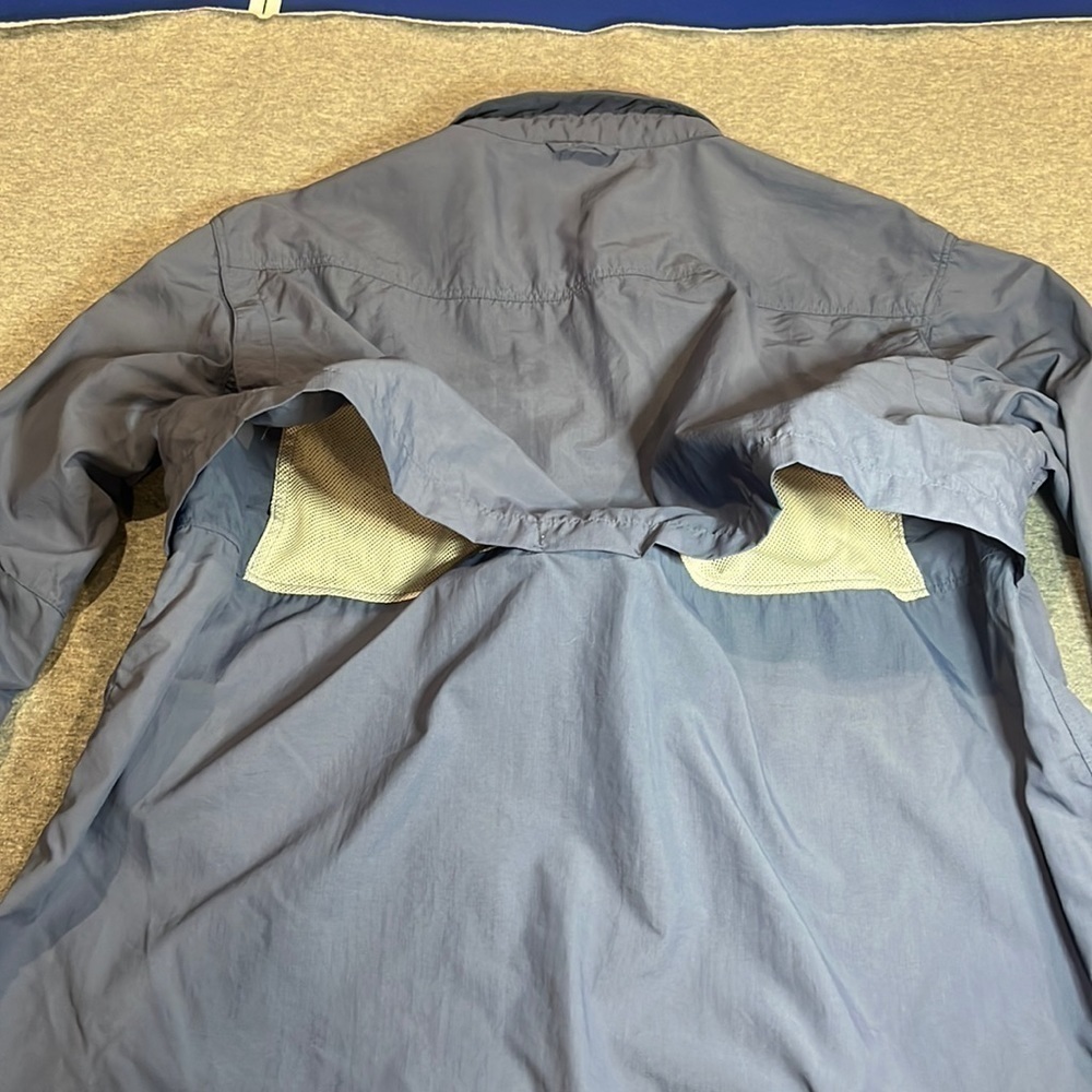 Simms fishing guide series long sleeve button blue shirt. - Picture 7 of 12